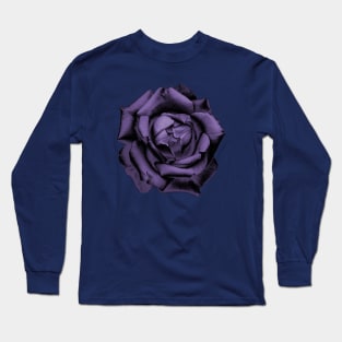 Purple Charcoal Rose Long Sleeve T-Shirt